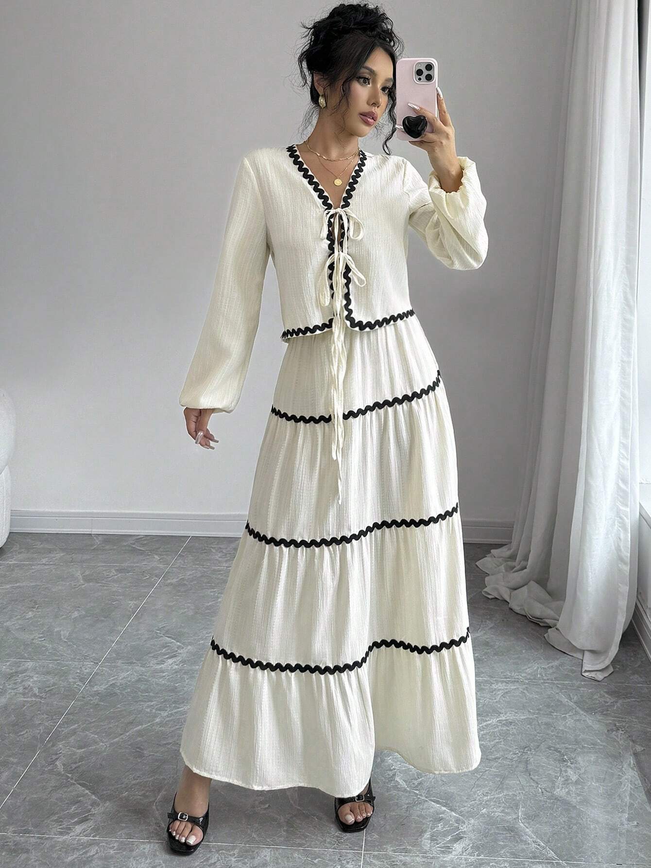 French-Style Dress & Skirt