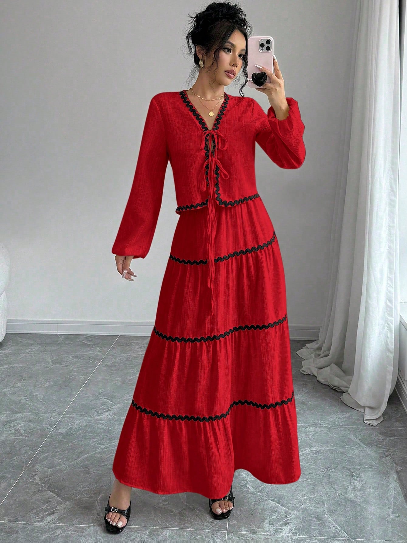 French-Style Dress & Skirt