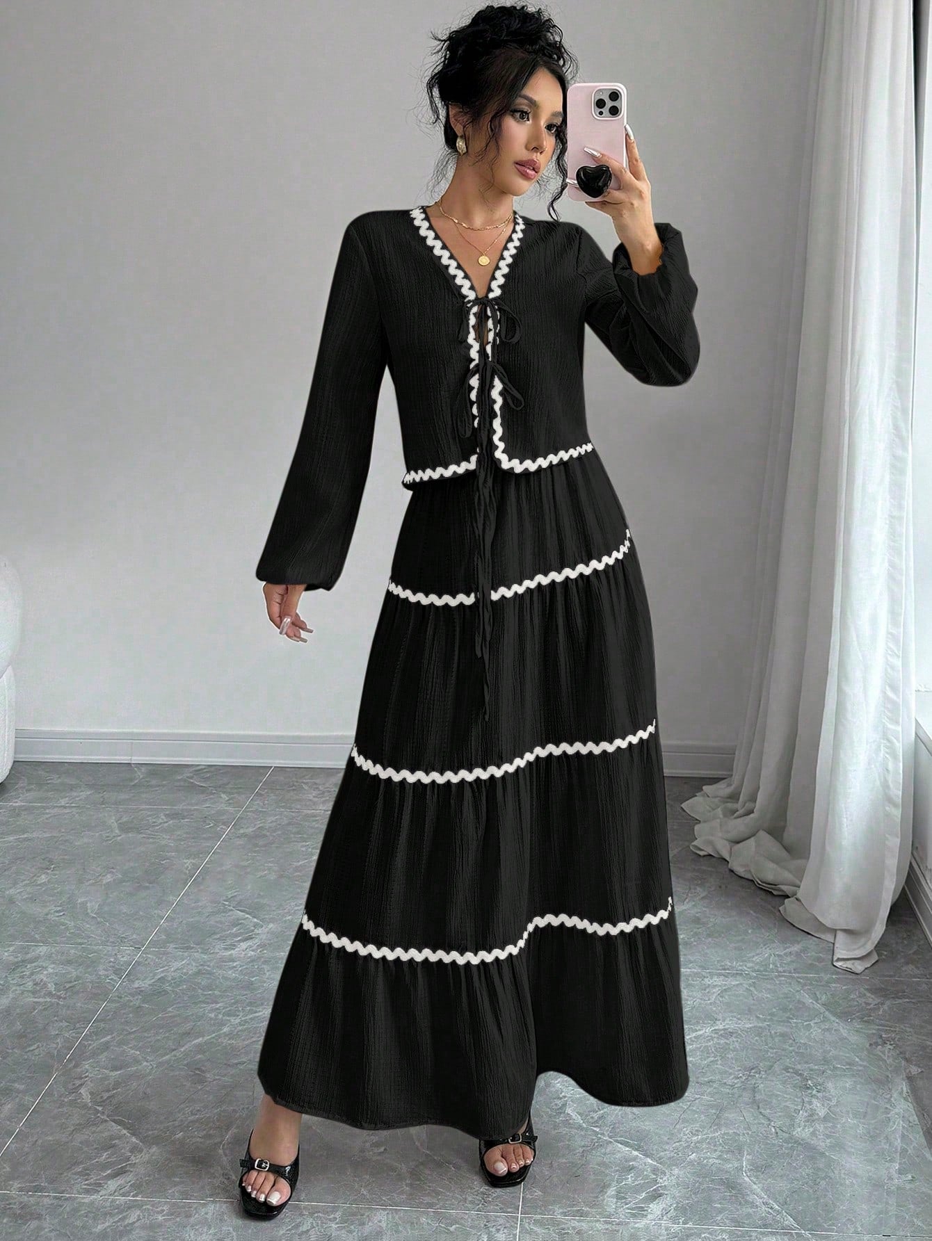 French-Style Dress & Skirt