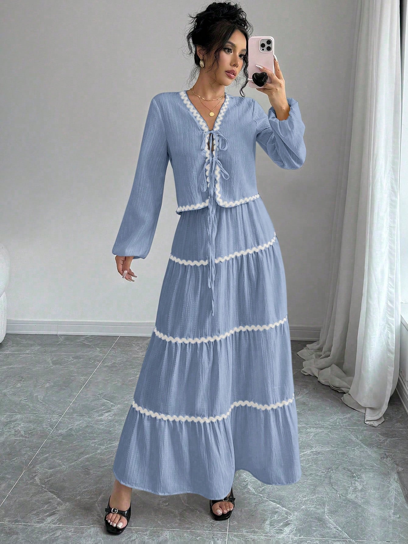 French-Style Dress & Skirt