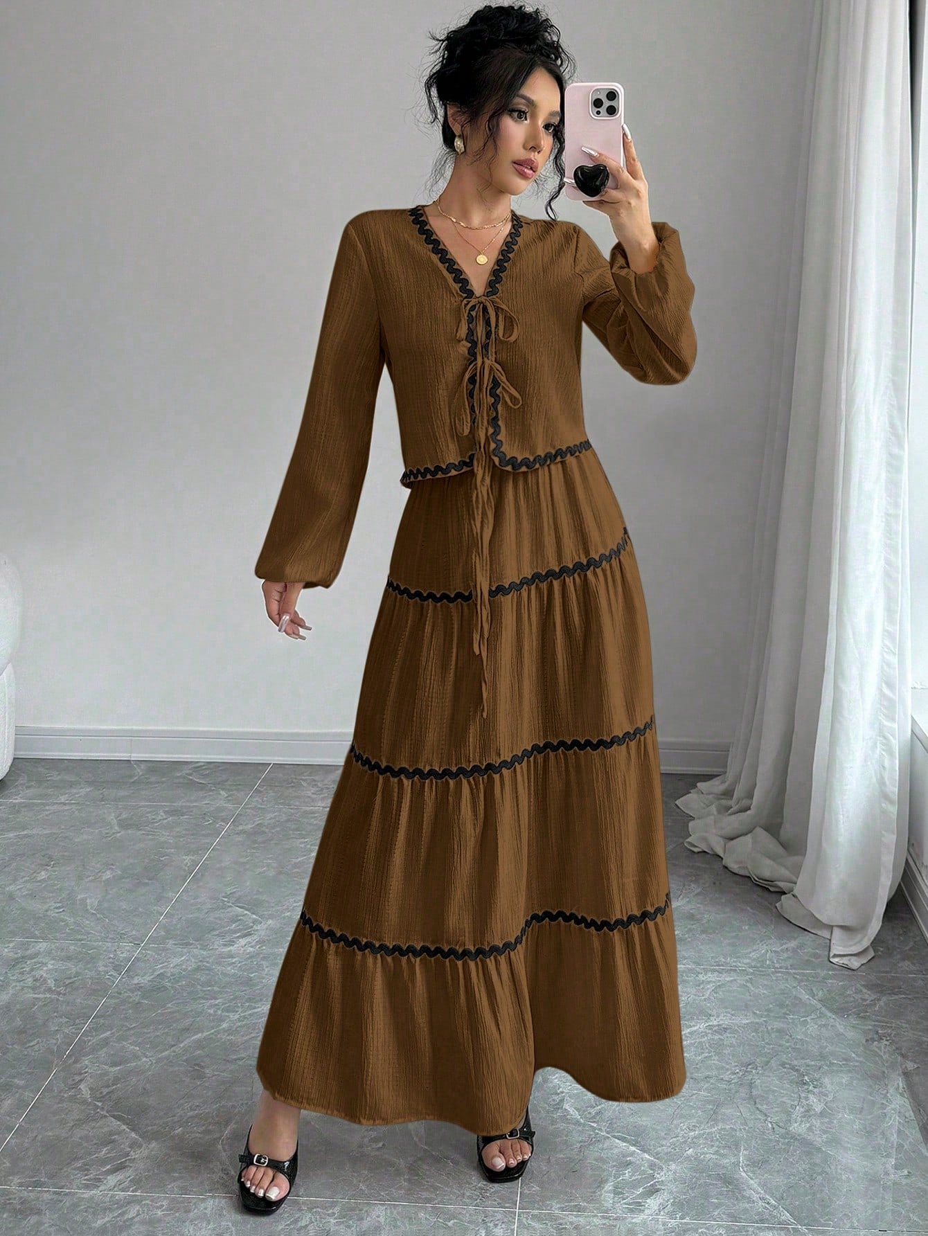 French-Style Dress & Skirt