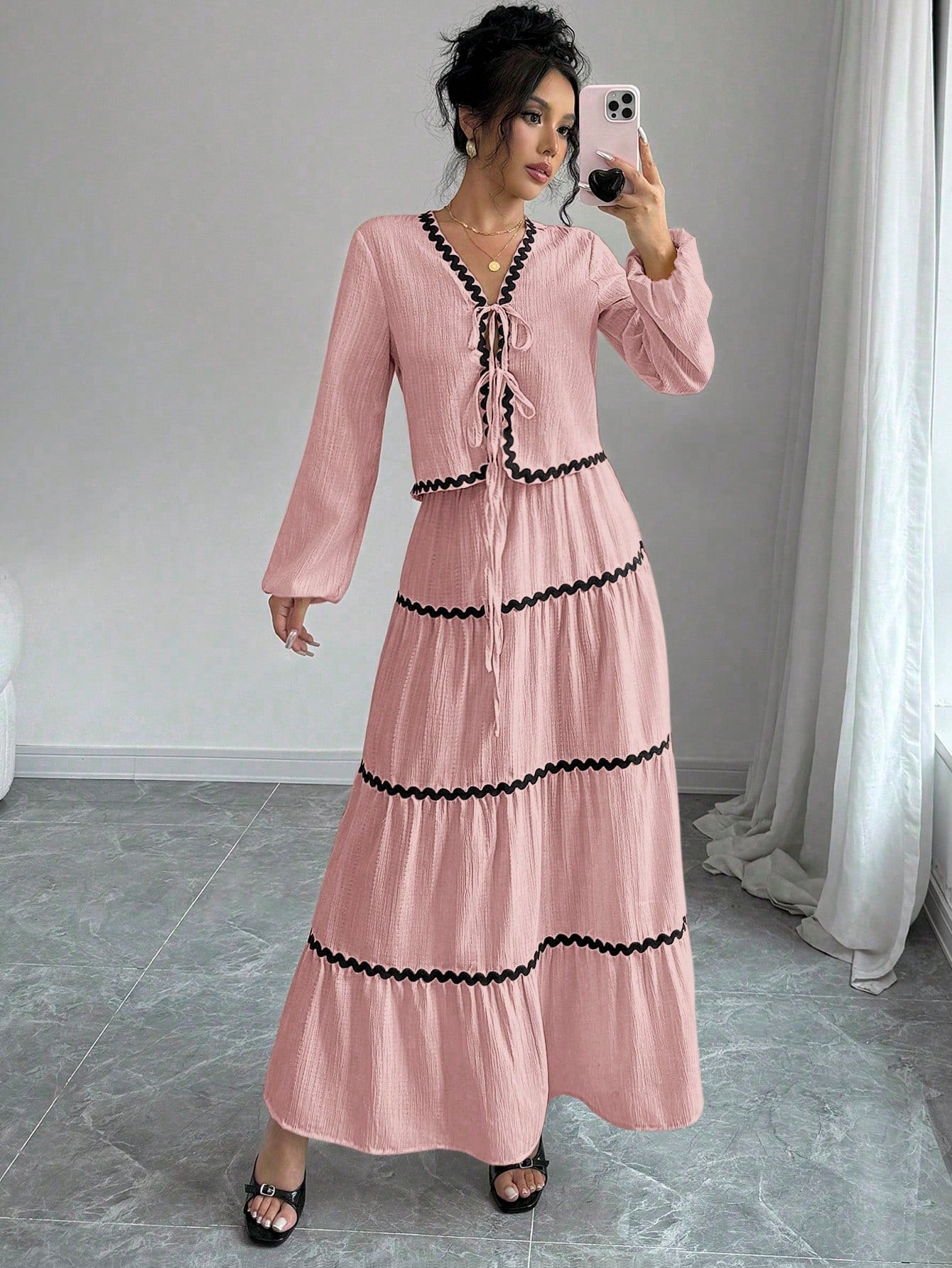 French-Style Dress & Skirt