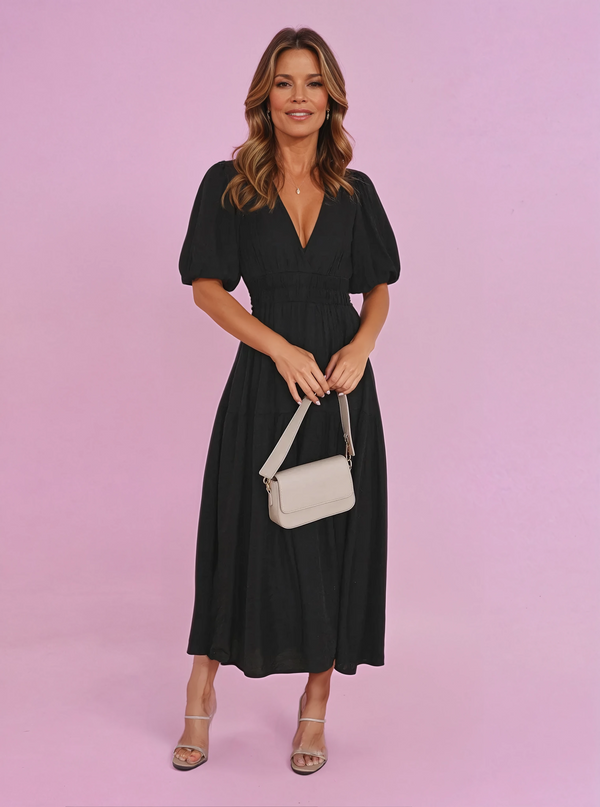 Enola Puff Sleeves Dress