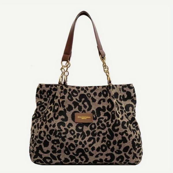 A&S Leopard Canvas Tote