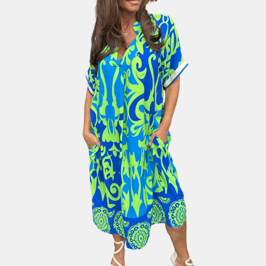 Elena Elegant Floral Dress