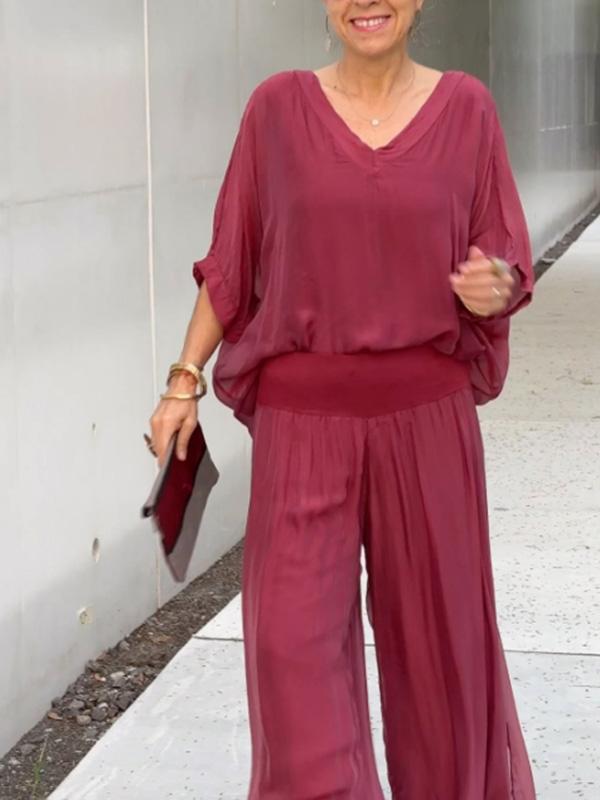 Edith V-Neck Maxi Dress