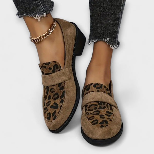 Savina Leopard Loafers